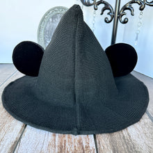 Load image into Gallery viewer, Black Mousey Witch Hat
