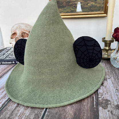 Green Mousey Witch Hat