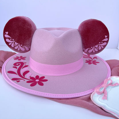 Talavera Blush Heart Mouse Hat