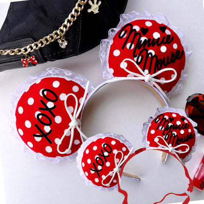 Red Polka Dot Mommy & Me-nnie Ears