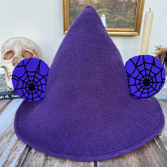 Sombrero de bruja ratonil morado