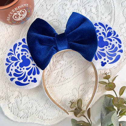 Las Marias en Azul con Moño Royal - Talavera Ears