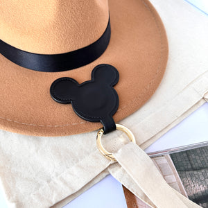 Black Mouse Hat Clip